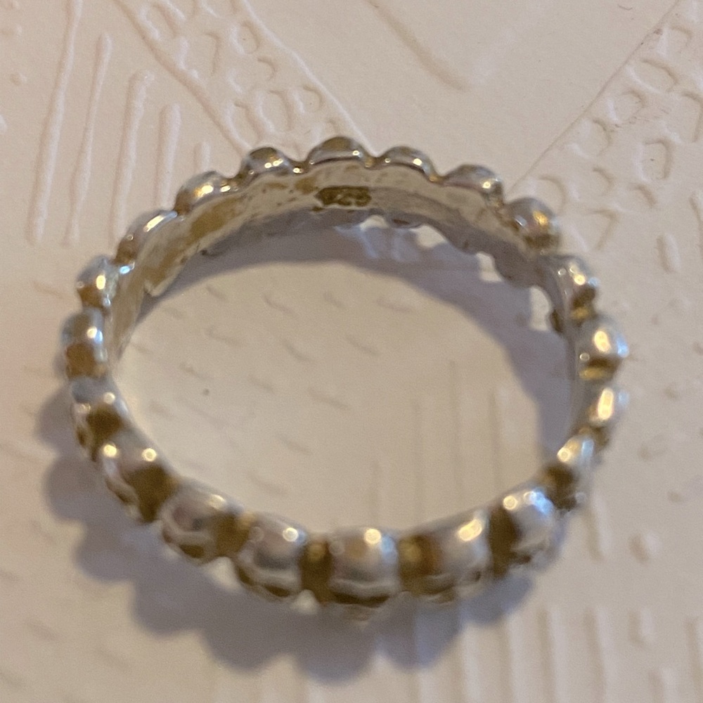 Antique skull eternity band Silver - Picture 5 of 7